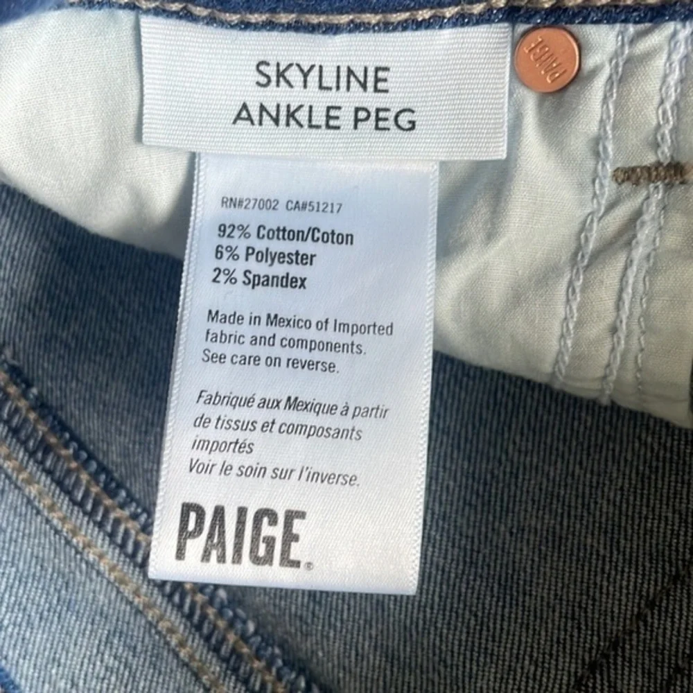 Paige jeans size 28 women's skyline style ankle peg